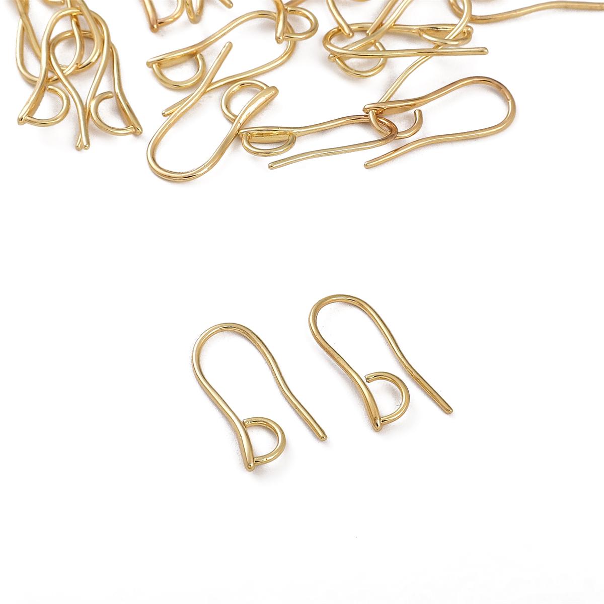 

2 шт. медный крючок для ушей для изготовления ювелирных изделий своими руками, аксессуары для рукоделия 9x21mm