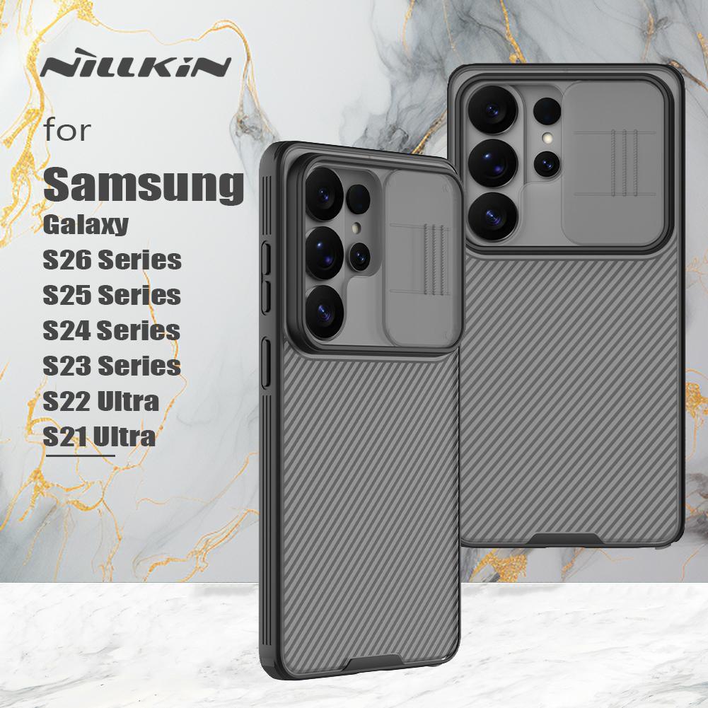 Nillkin For Samsung Galaxy S26 Ultra S25 Edge S24 Plus S23 S22 S21 Case CamShield Pro Camera Cover Slide for Samsung S25 FE