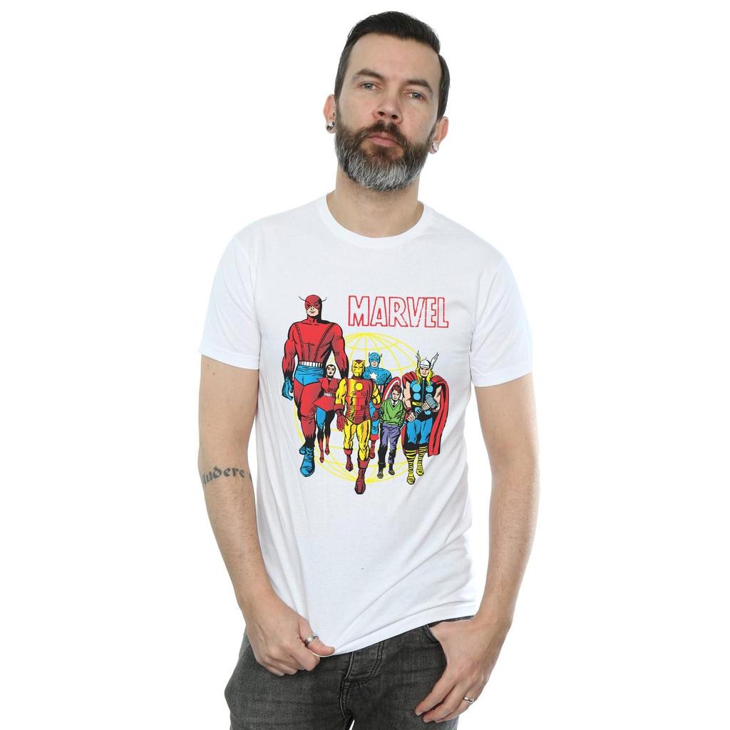 Marvel Comics Mens Atlas Group T-Shirt