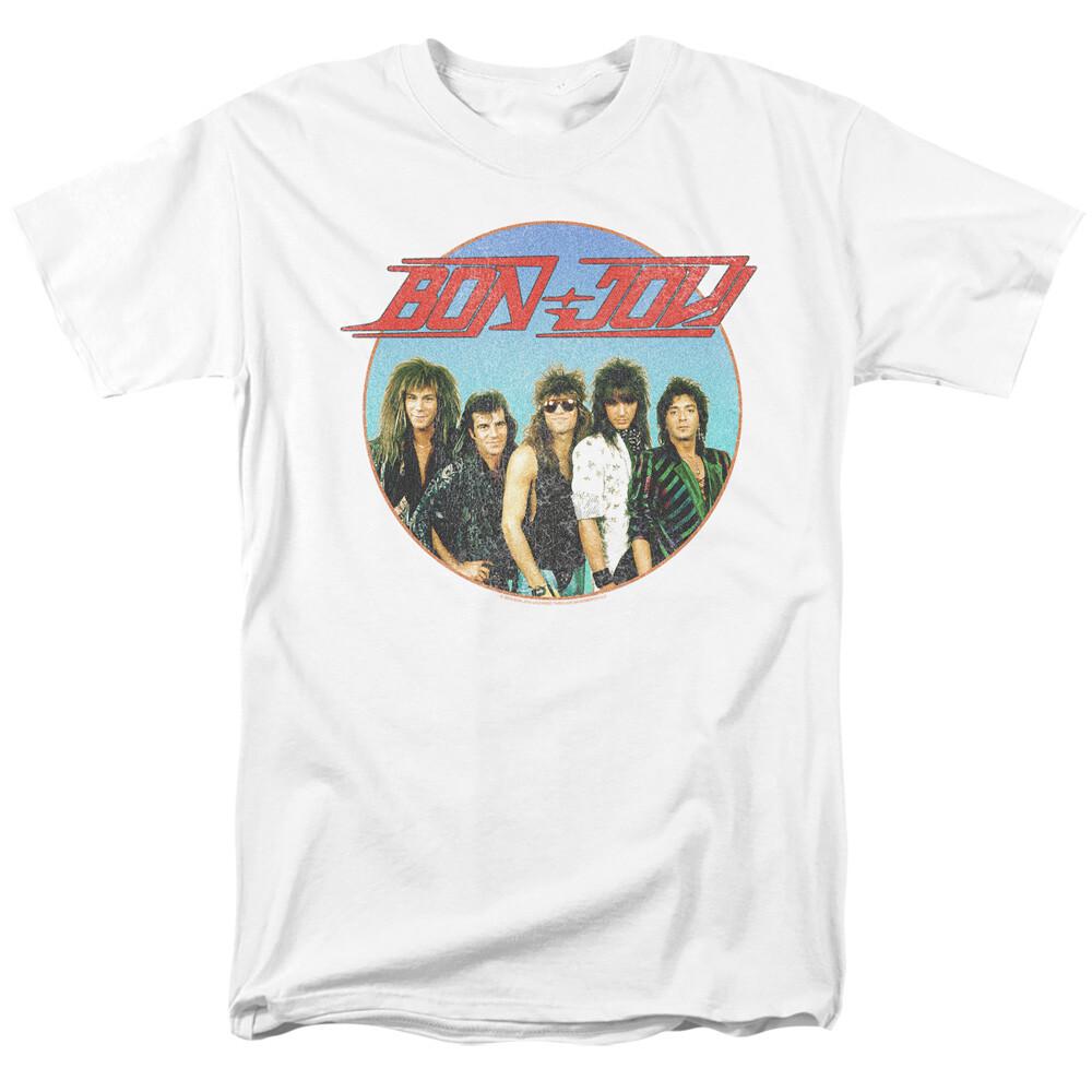 Bon Jovi Bon Sphere T Shirt Officially Licensed Rock Band Merch Tee White S