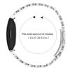 Metall-Uhrenarmband für Fitbit Inspire HR/Inspire 2/Inspire Perlenform Edelstahl Silbernes Armband