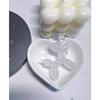 LAEKOU Jelly Balloon Dog Keychain for Women, Cute Bag Charms Key Chain