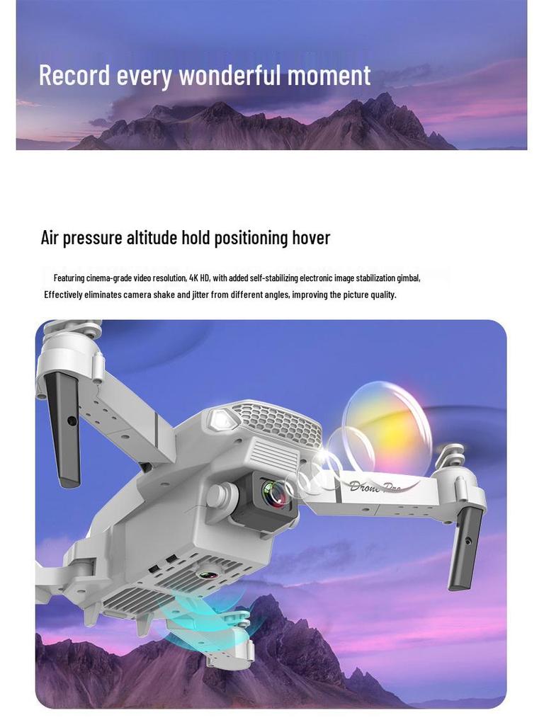 E88 E58 E99 Long-Endurance 4K Dual Camera HD Drone with Remote Control