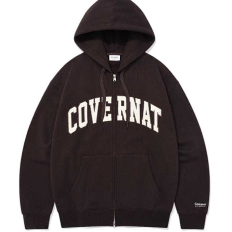 Covernot Arch Logo Brushed Hoodie Zip Up B1 Co2403hz03 Hg Cl