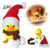 Christmas Duck Figurines Little Ornament, 3D Printed Cute Figurine, Detachable Hat Collectible Toys And Scarf Design, Creative Tabletop Display