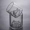 2pcs Iceberg Shaped Glass Cup Colorful Wine Glass Mountain View Cup Whiskey Cocktail Glasses Home Personalized Drinking Glasses