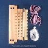 1 set Mini telaio da tessitura in legno fai-da-te, Filatoio in legno, Kit telaio tradizionale per maglia a mano per arazzi e lavori di artigianato decorativo