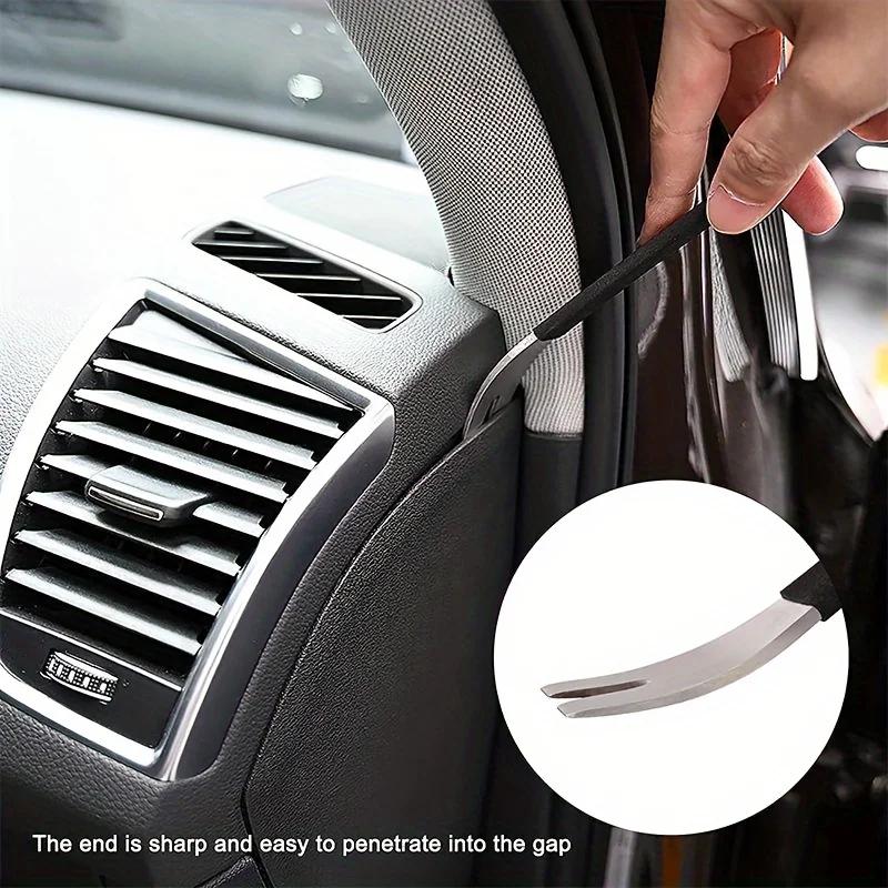 Ferramenta de desmontagem de áudio automotivo Aço inoxidável PryClip Rocker Crowbar Bar Painel da porta Desmontagem Painel de alavanca Interior
