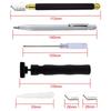 A84E-1 Set Glass Cutter, Alloy Incisive Professional Glass Cutting Tool With 3 Cutter Heads Marking Pen