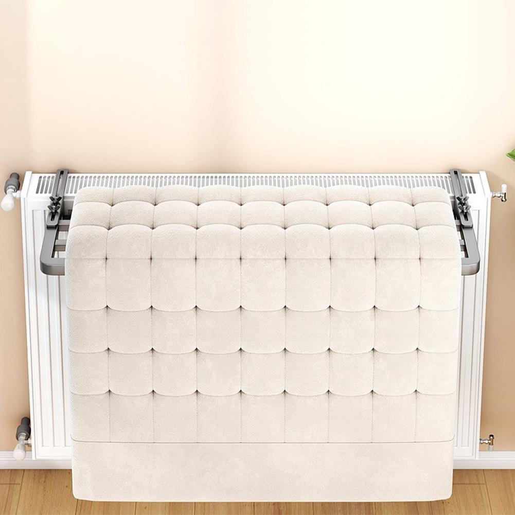 Radiator Clothes Drying Rack with Carbon Steel Construction Adjustable Wall Spacing 0 16cm Rust Resistant for Various Garments