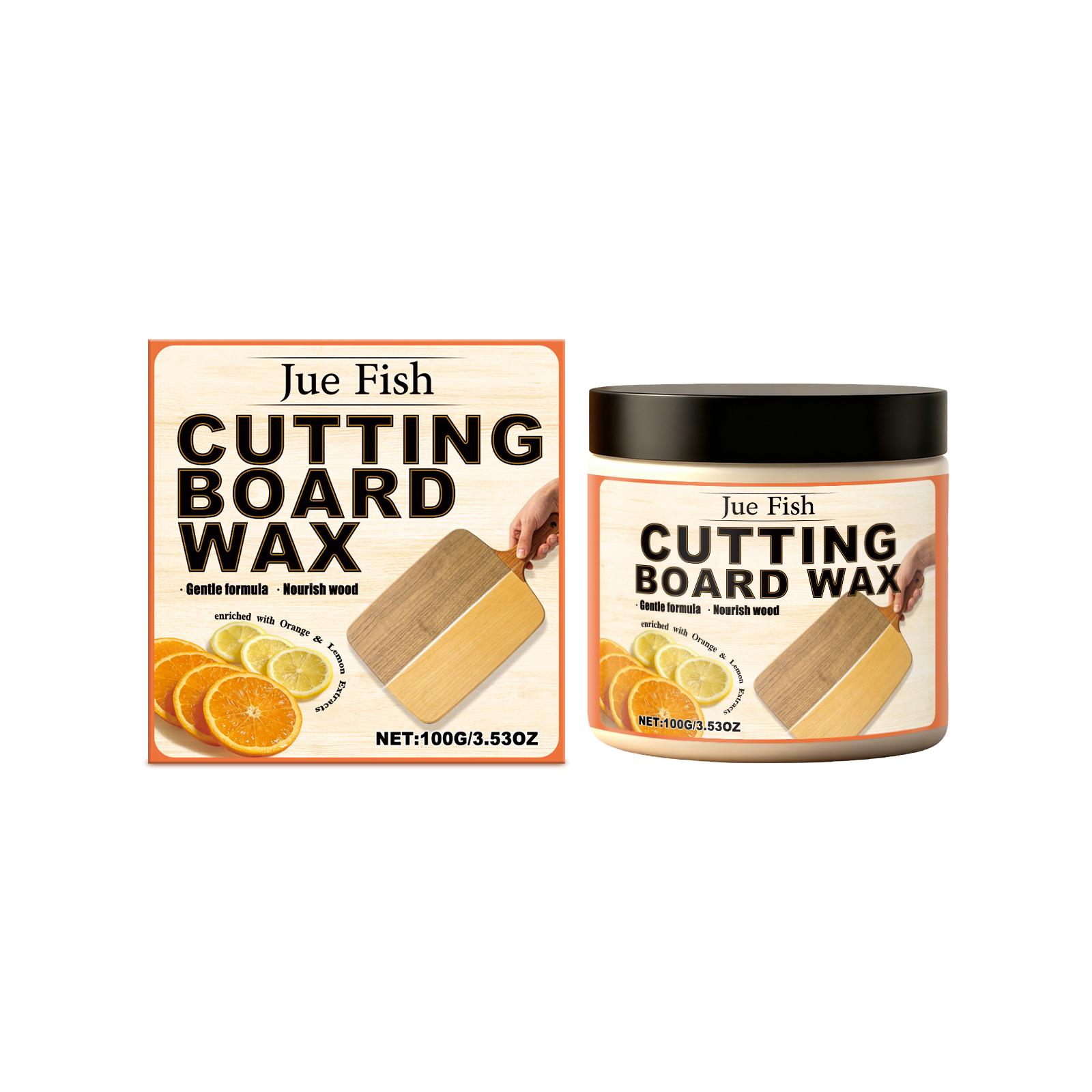 

Lemon Cutting Board Wax Food Grade Protective Nourishing Wood Wax Safe for Food-Contact Multifunctional Wood Utensils Refresher 100g boxed