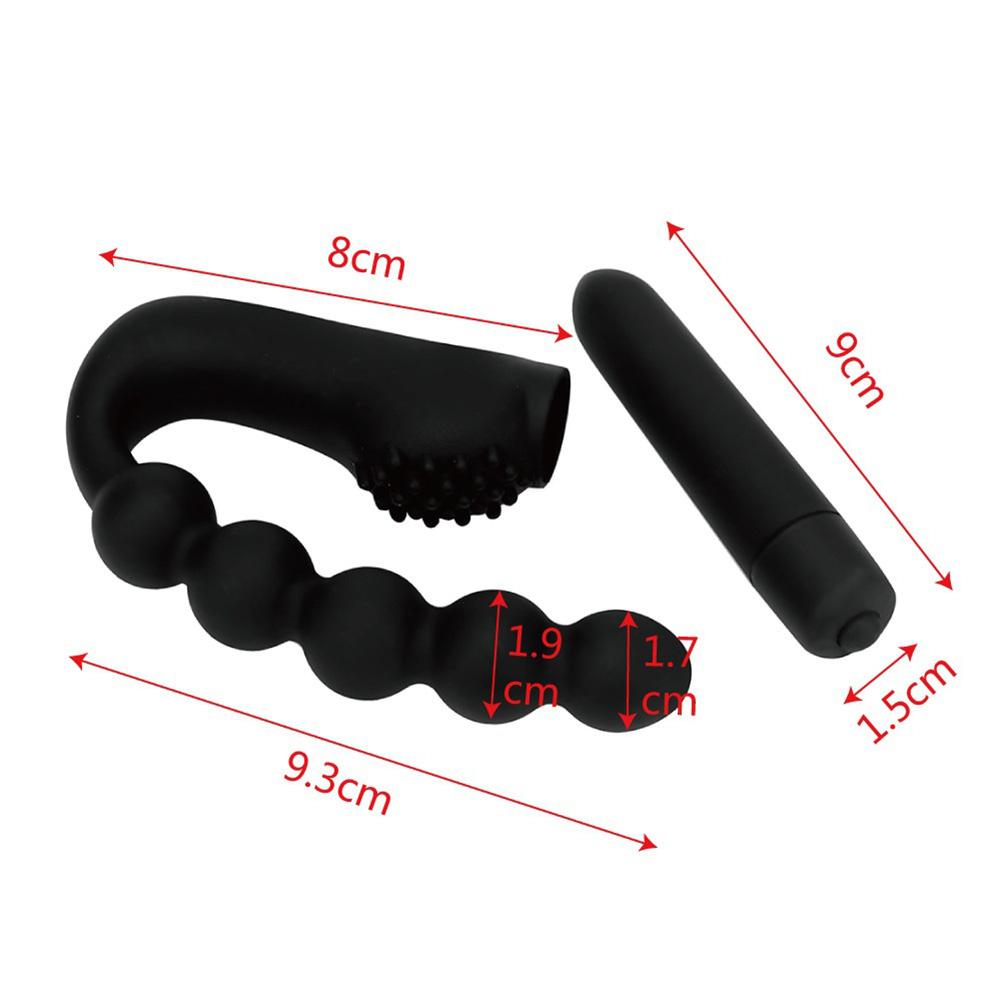 Giocattolo del sesso Silicone vibrante massaggiatore della prostata vibratore butt plug anale uomo maschio