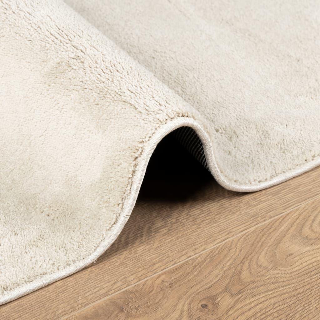 Oviedo Short Pile Rug Beige 140 X 200 Cm
