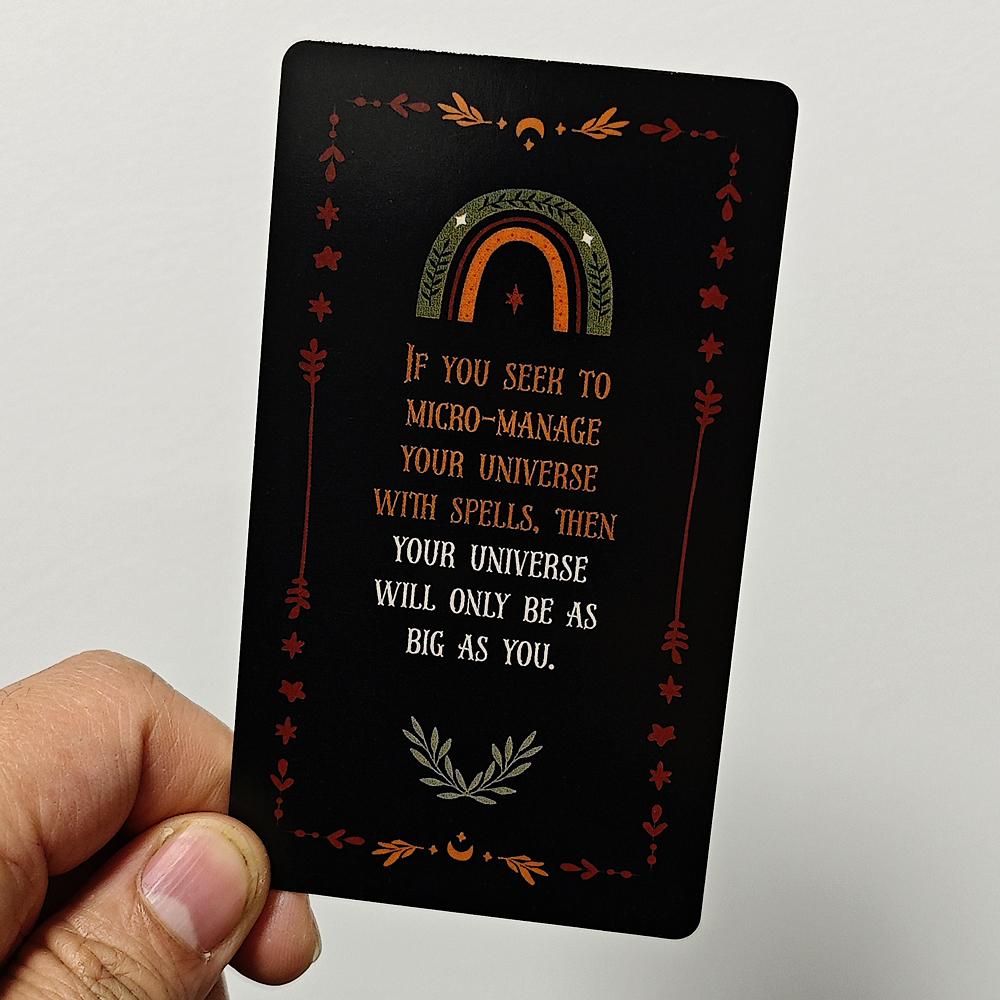 Witch Magick Oracle Deck 10.3*6cm 40 Pcs Inspiration Cards with Keywords