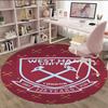 1pc Football Team (61) Print Round Carpet Chair Round Carpet Suitable for Bedroom Living Room Home Decorative Carpet