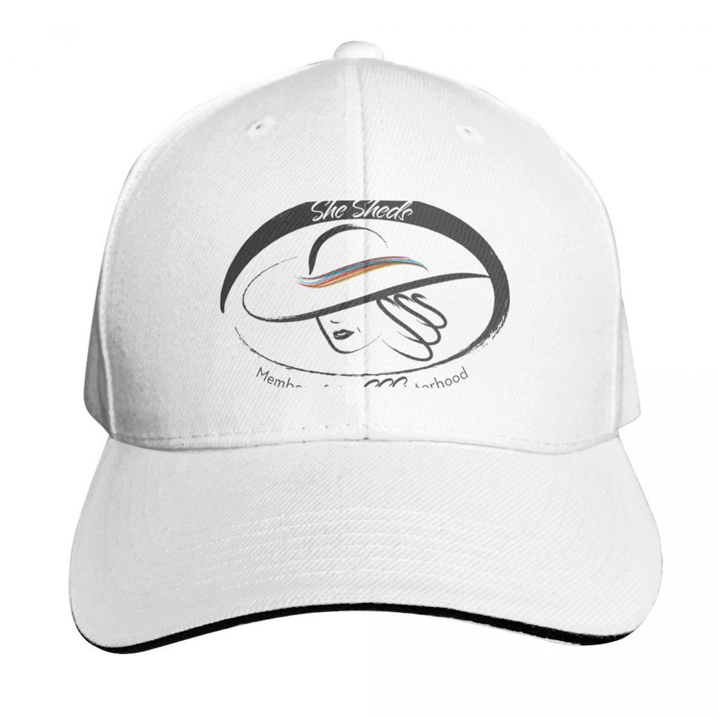 She Sheds Member of the SSSisterhood Baseball Cap Fashion Beach Hip Hop Snap Back Hat Trucker Cap Hats Women Unisexs