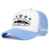 Cappello in Rete da Uomo Stile Street Hip Hop Cappello da Donna per Uso Esterno Cappello Protezione Solare Cappello da Ciclismo Skateboard Cappello da Indossare Quotidiano Cappello da Baseball Ultimo Cinque Stelle