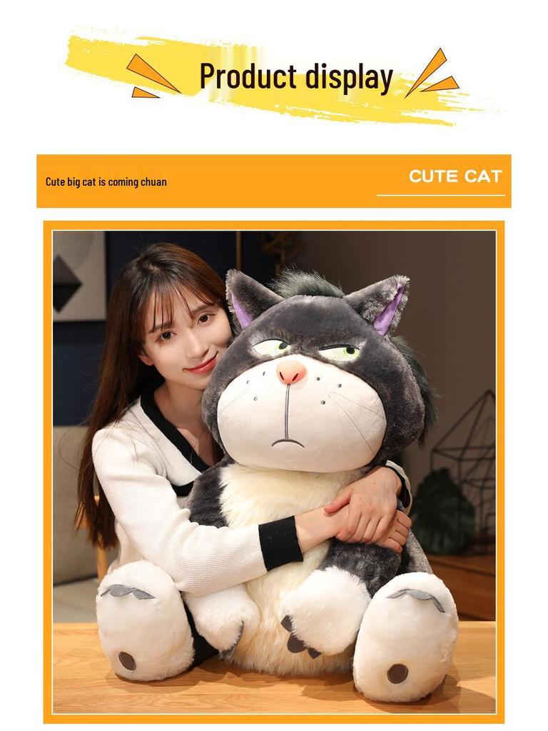 Internet Celebrity Style Lucifer Cat Plush Toy: Sassy Cat Pendant for Kids' Gifts