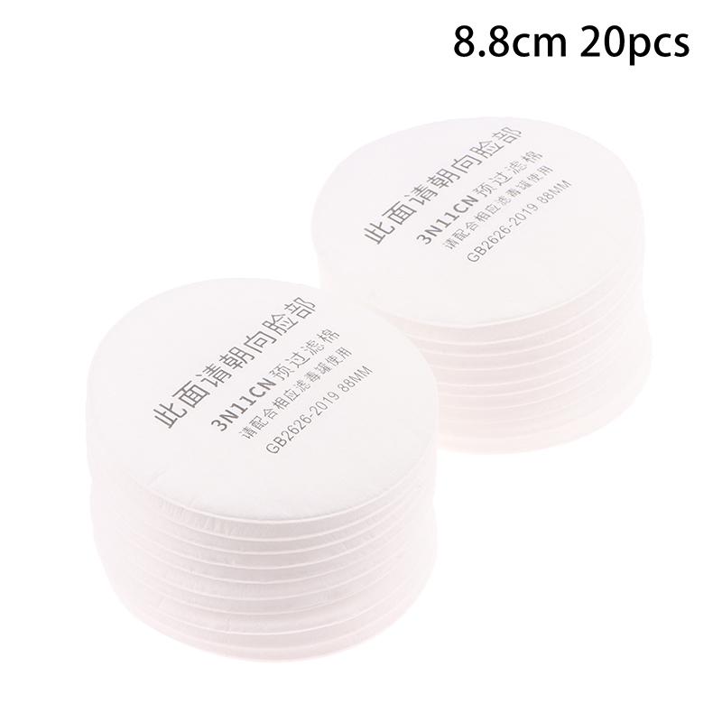 20Pcs 3N11 Cotton Filter 77/88Mm Apply To Dust Mask Gas Mask Used For House Decoration Polishing Painting Mining Carpentry