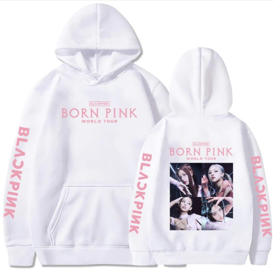 2026 Hot Sale Kpop Blackpink Vintage Casual Print Hoodie Men Women Casual Harajuku Hip Hop Punk Oversized Hoodie Breathable and Comfortable Clothes