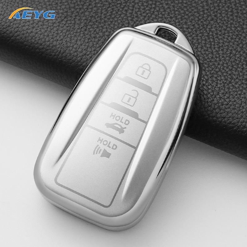 

Soft Tpu Car Remote Key Case Cover Shell For Toyota Prius Camry Corolla Chr C-Hr Rav4 Land Cruiser 4 Buttons Auto Accessories