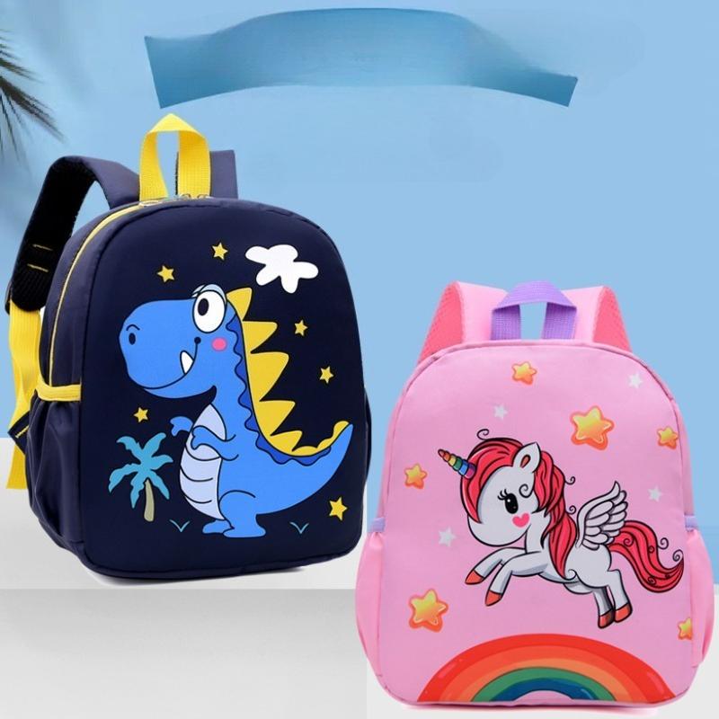 Cute Cartoon Dinosaur Baby Backpacks, Lightweight Adjustable Animal Schoolbag for Kindergarten Boys Girls, Kids Travel Daypack
