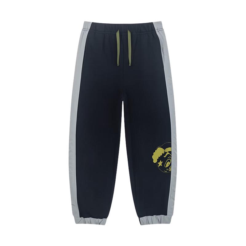 M.Latin Girls  Spliced Print Jogger Knit Pants 110
