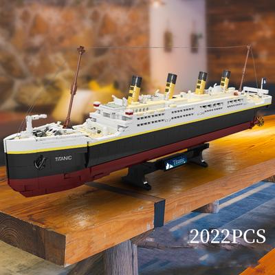 Titanic-Modellbausteine, klassische Liebesfilmszene, Schiff, Kreuzfahrtschiff, Boot, Blöcke, Sammlung, Spielzeug, Geschenk