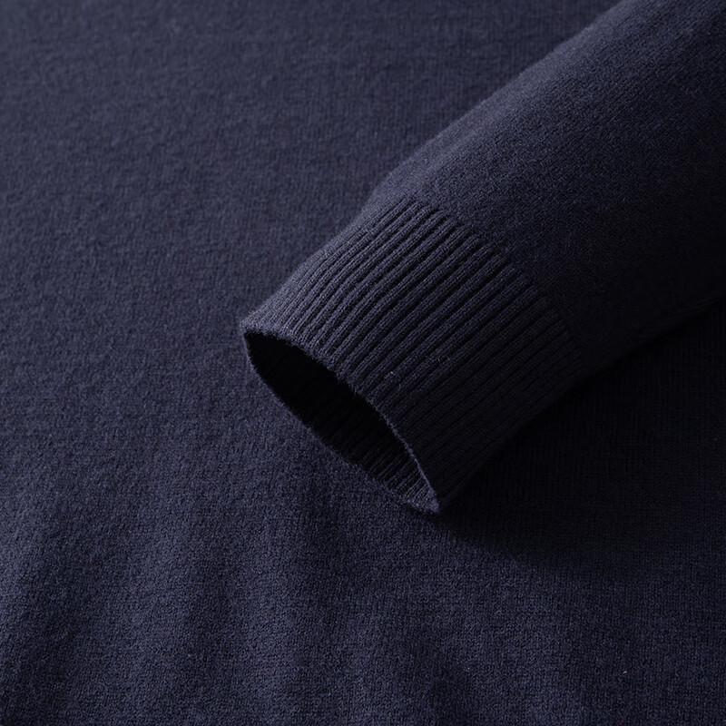 Dibinze Men's Plus Size Merino Wool Long Sleeve Polo Shirt
