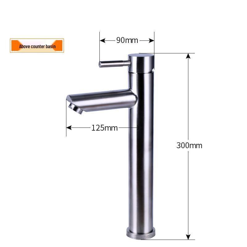 Lilon 304 Stainless Steel Single-Handle Basin Faucet