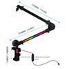 Sturdy Microphone Boom Arm Universal Desktop Stand Professional Mic Desk Mount  Home Office