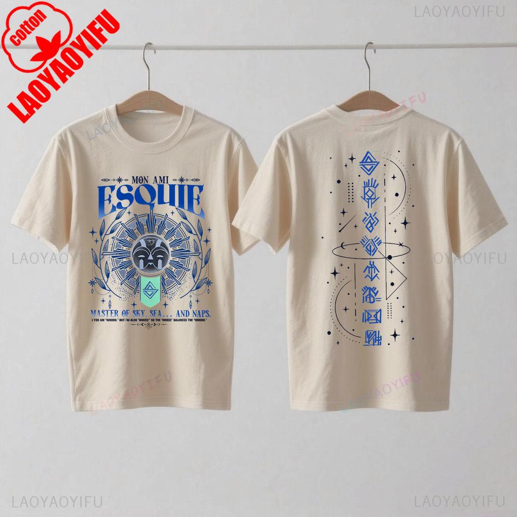 Koszulka Esquie Clair Obscur Expedition 33 Zabawna koszulka Esquie dla graczy dla fanów Prezent Moda letnia Casual Miękka bawełna Krótki rękaw Top