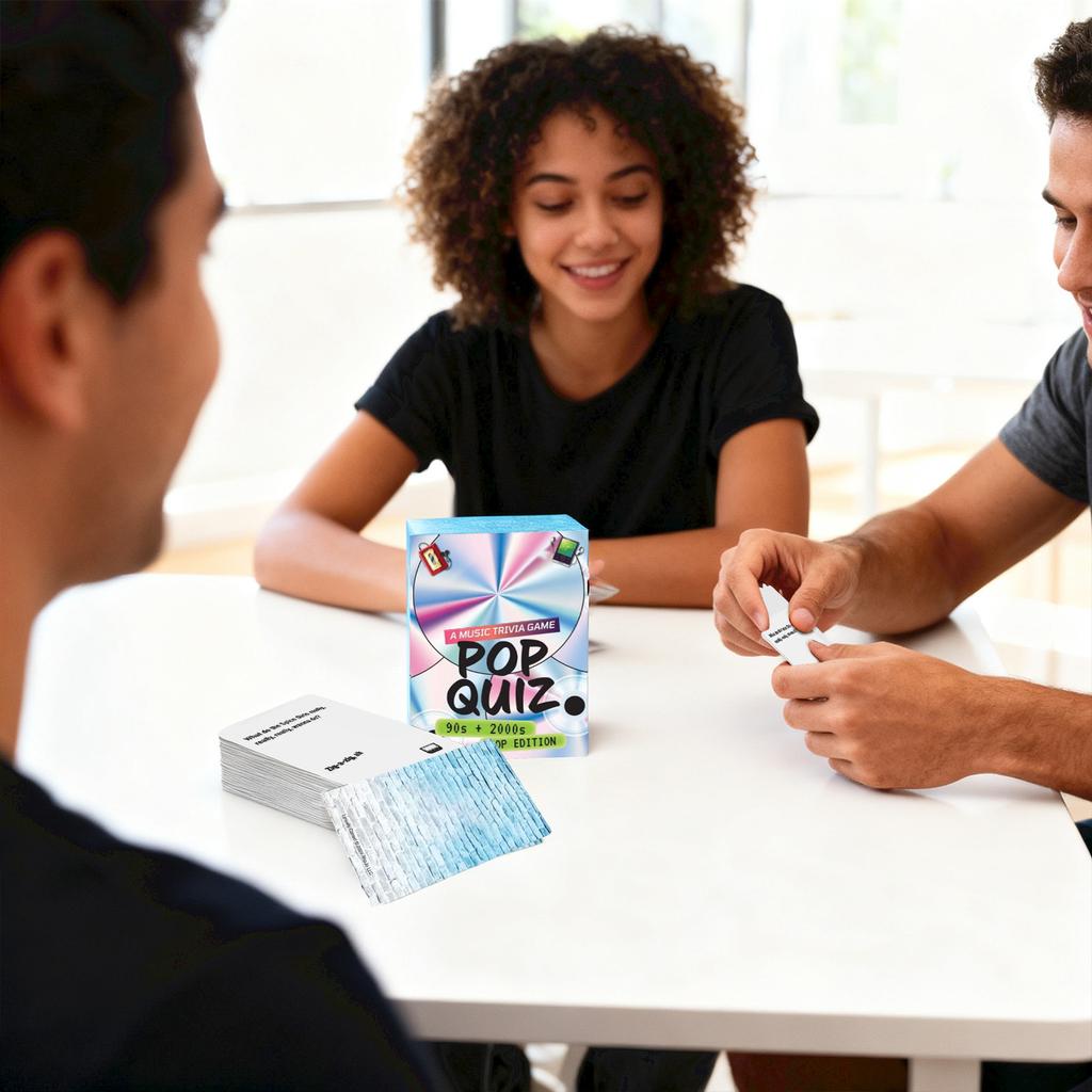 90s & 2000s Music Trivia Card Game - Edition - Finish The Lyrics Challenge, Fun For Adults, Party Or Family Night