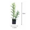 Indoor Miniature Artificial Potted Green Plant for Decorative Landscaping Models Bedroom Living Room Office Decor