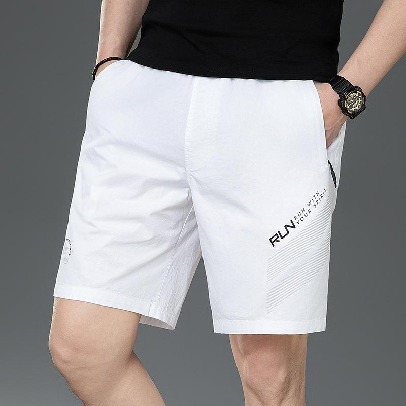 Summer100%100% Cotton Men s Casual Loose Fit Plus Size Breathable Sports Trendy L