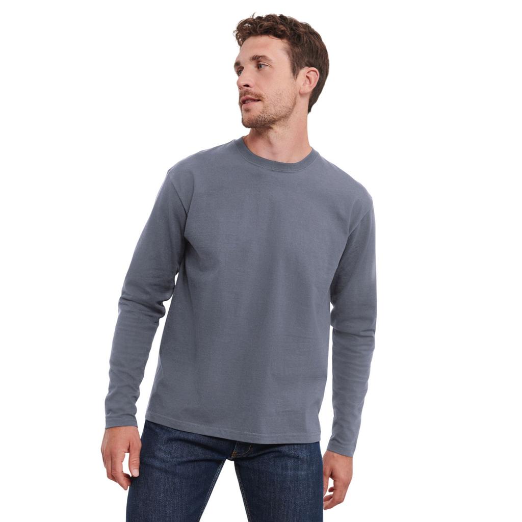 Russell Mens Authentic Classic Long-Sleeved T-Shirt