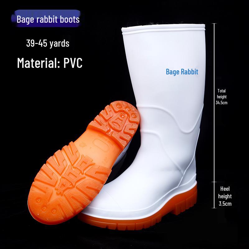 PVC protiskluzové holínky s vysokým svrškem pro venkovní práci