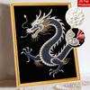 Majestic Chinese Dragon Pearl Painting 5D DIY Pearl Gemstone Art Diamond Painting Kit for Adults/Beginners Gift Ideas Modern Home Decor Wall Art