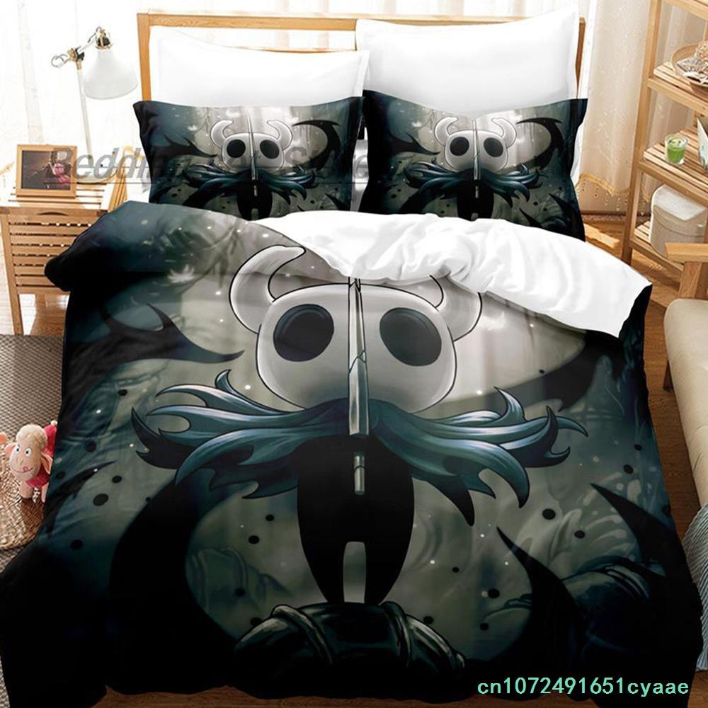 Hollow Knight Bedding Set Single Twin Full Queen King Size Bed Set Aldult Kid Bedroom Duvetcover Sets 3D Print Anime Kawaii