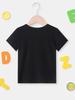 European Sizes Girls Short-Sleeve T-Shirt with Pink Block '67' Number Print - Loose Fit Round Neck Casual Tee