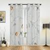 Abstract Butterfly And Leaves Window Curtains For Living Room Bedroom Luxury Modern Kitchen Curtains Fabric Drapes