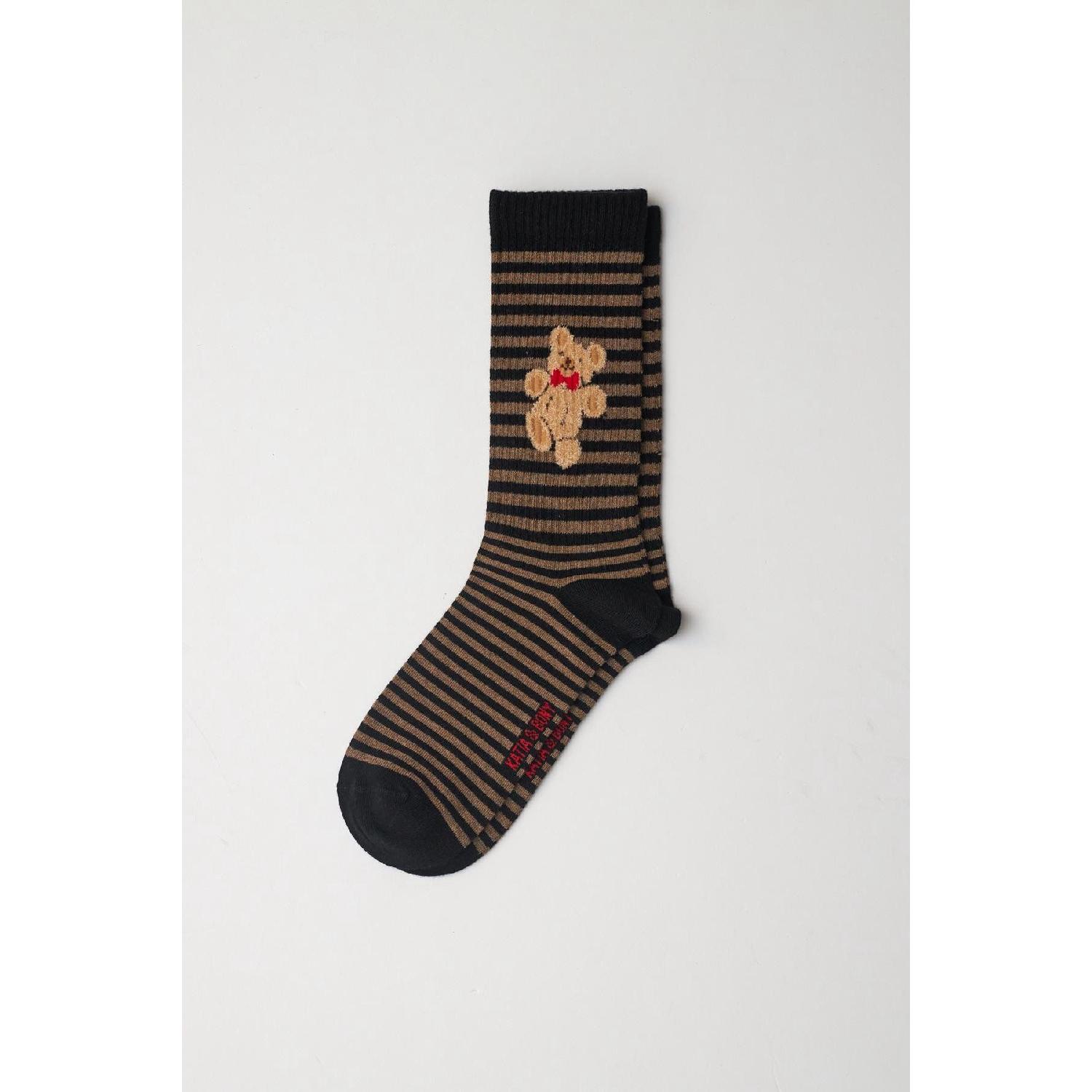 

Men s Teddy Patterned Socks Black 39-42 чёрный
