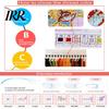 Complete Cross Stitch Supplies Embroidery Starter Kit for Beginners Set with Floral Animal Landscape Patterns Pre-Printed Fabric Threads