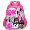 Babymonster Member Name Collage, Schoolbag, Elementary School Backpack, Korean Group Support Pink Backpack