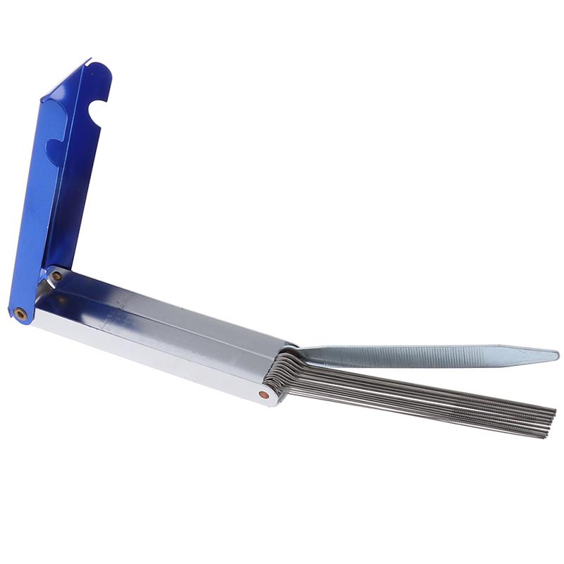 Juego de limas para puente y cejuela de guitarra Caja de herramientas de luthiers para guitarra Mandolina Cuerdas de bajo