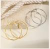 Twist Circle Hoop Earring for Women, Stainless Steel Click-Top Mobius Hoop Huggies Earring, Tarnish Nickel Free Valentine's Gift