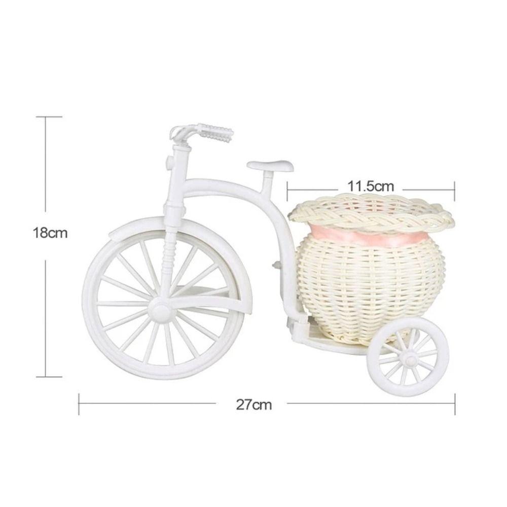 Shooting Props Flower Pot Storage Basket Crafts Ornaments Bike Flower Basket Desktop Ornaments
