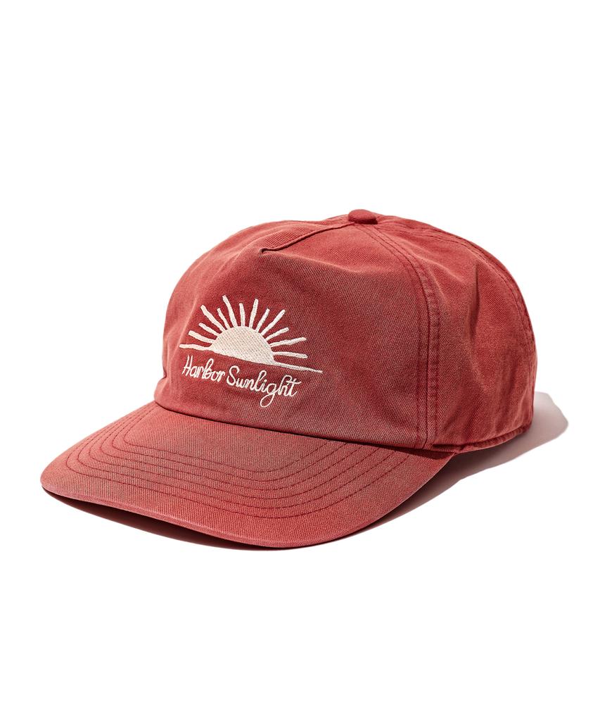PARTIMENTO Vtg Washed Renewal Sunlight Ball Cap Red