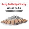 3mm Shank Pneumatic Electric Grinder Set with Cowhide Polishing and Cylindrical Bullet Shape Heads
