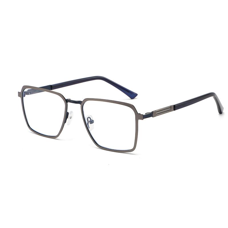 Luxury-light Metal Texture Double-bar Frame Glasses - Anti-blue Light - Versatile For Daily Commuting6002